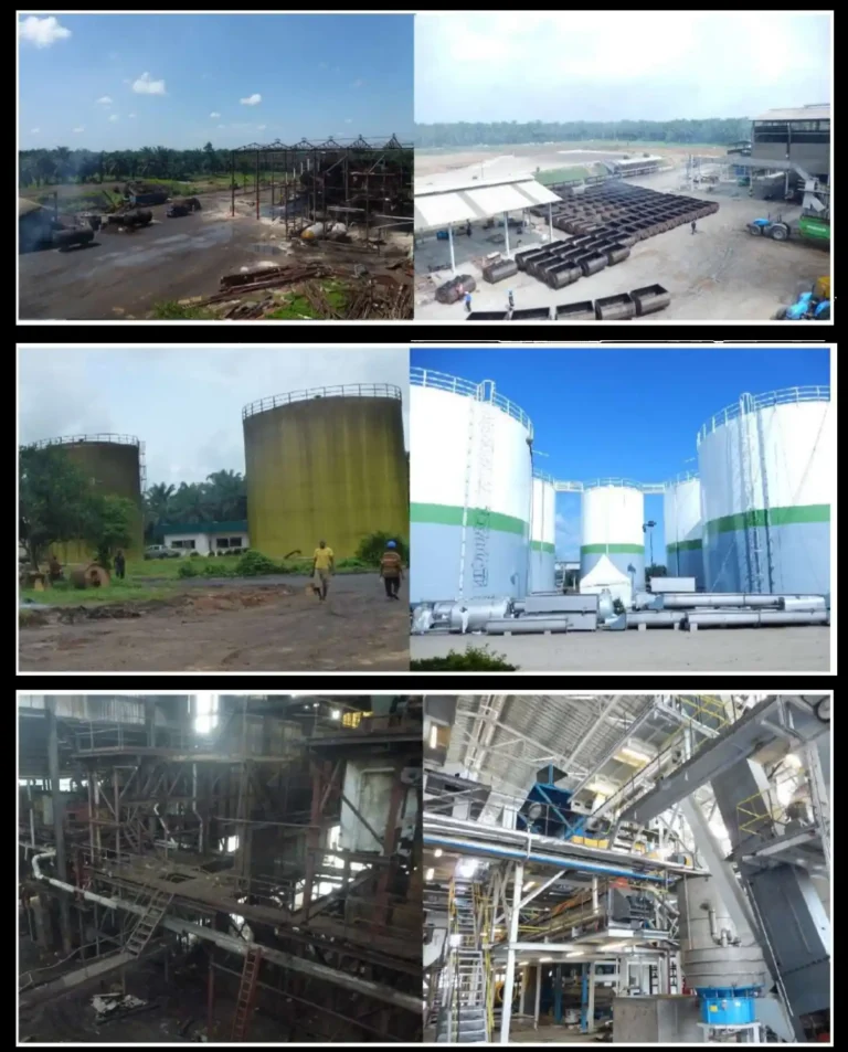 Before (Left) & After (Right) Pictures of 60 tph mill (West Africa)