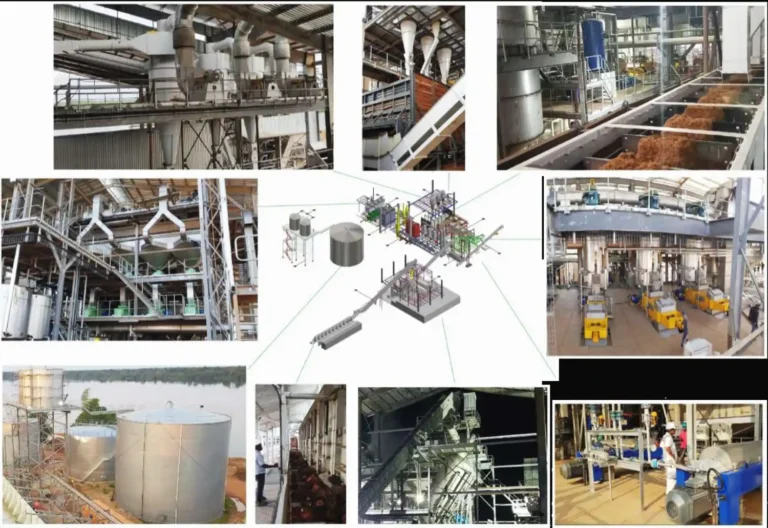 Industrial piping installation for palm oil factory