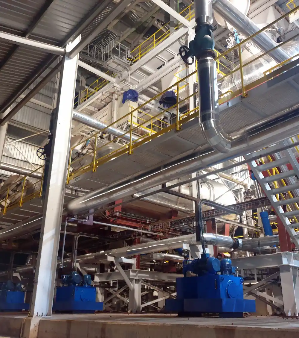 Stainless steel storage tanks for palm oil processing